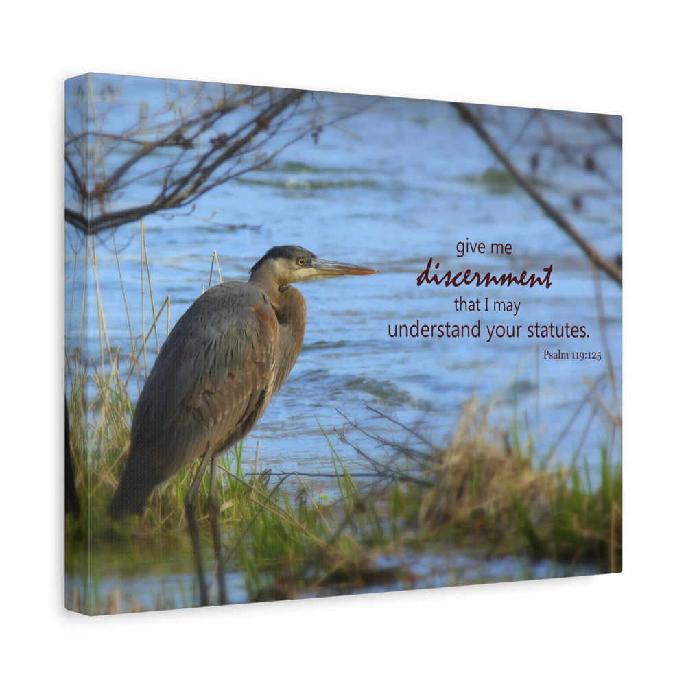 Scripture Canvas Psalm 119:125 Understand Your Statutes Christian Wall Art